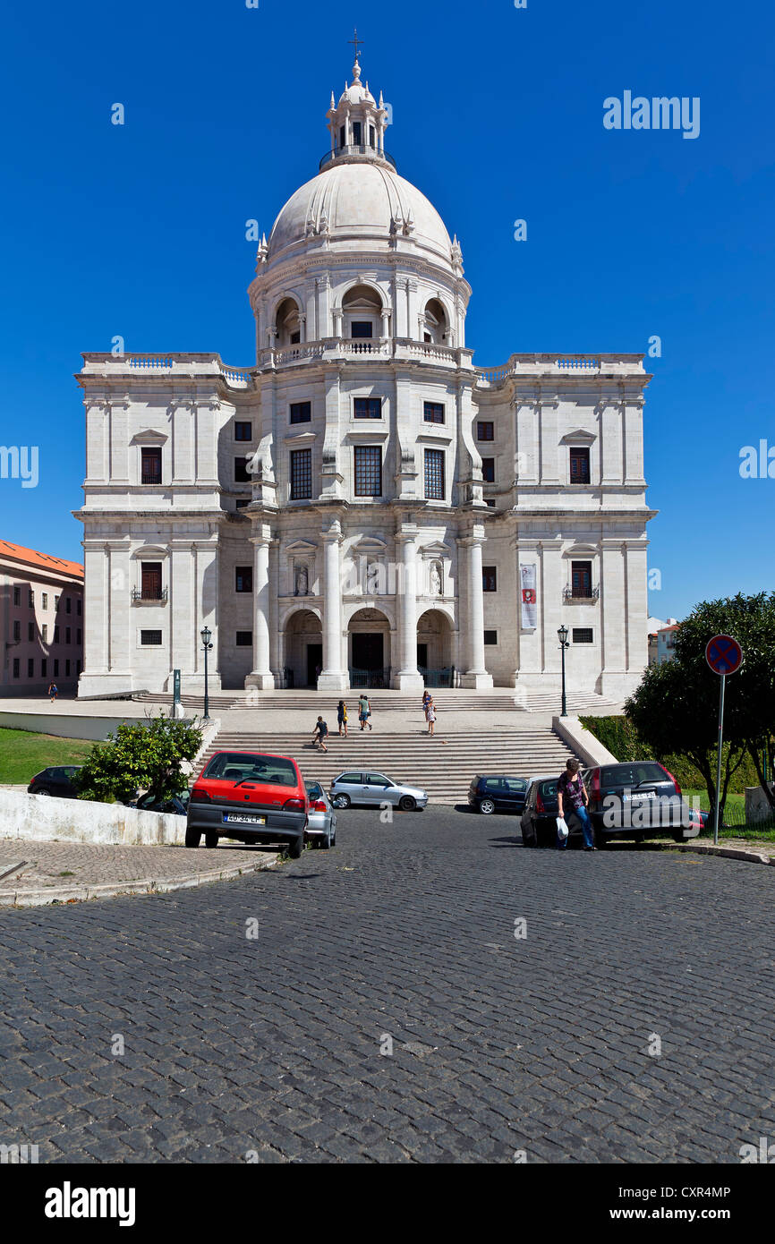 Kirche Santa Engrácia, besser bekannt als nationale Pantheon (Panteão Nacional). Lissabon, Portugal. barocke Architektur des 17. Jahrhunderts Stockfoto