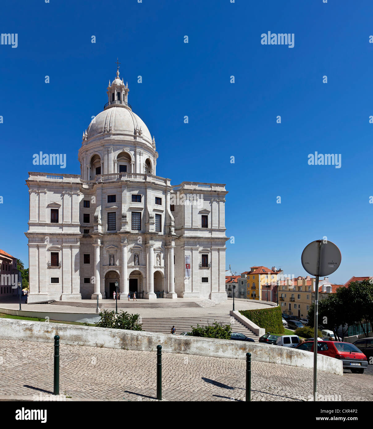 Kirche Santa Engrácia, besser bekannt als nationale Pantheon (Panteão Nacional). Lissabon, Portugal. barocke Architektur des 17. Jahrhunderts Stockfoto