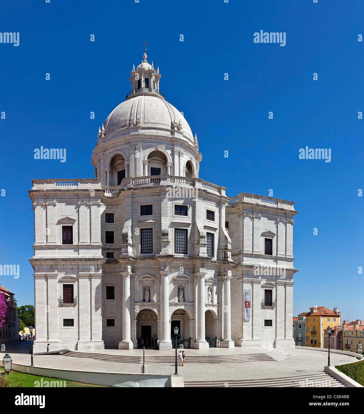 Kirche Santa Engrácia, besser bekannt als nationale Pantheon (Panteão Nacional). Lissabon, Portugal. barocke Architektur des 17. Jahrhunderts Stockfoto