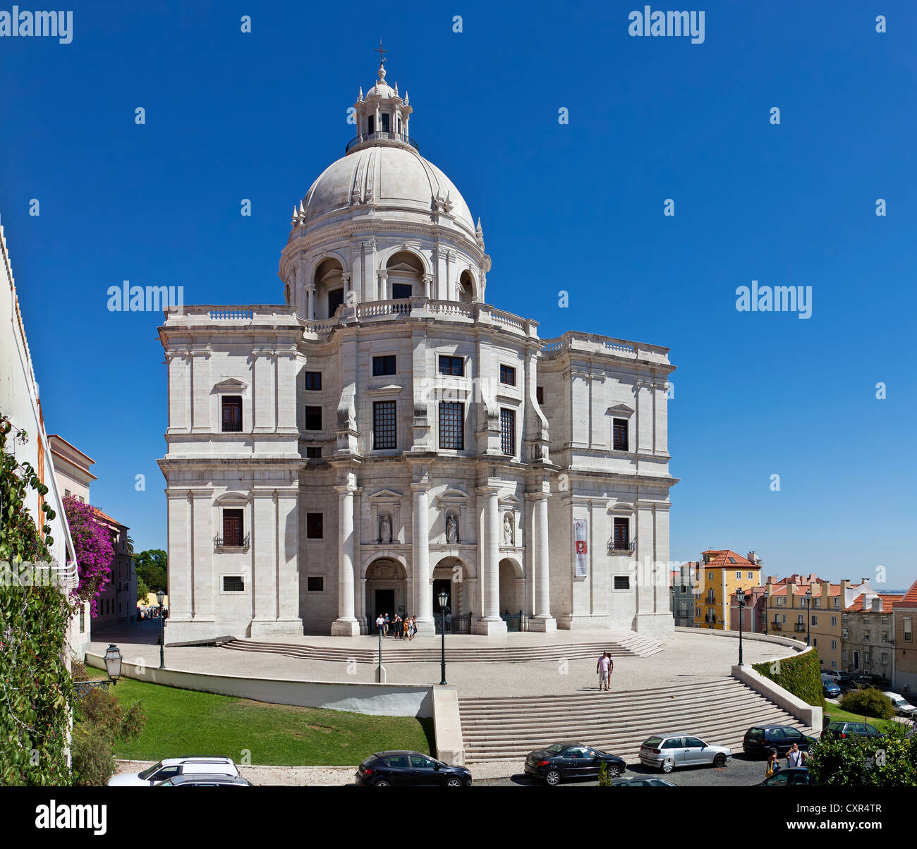 Kirche Santa Engrácia, besser bekannt als nationale Pantheon (Panteão Nacional). Lissabon, Portugal. barocke Architektur des 17. Jahrhunderts Stockfoto