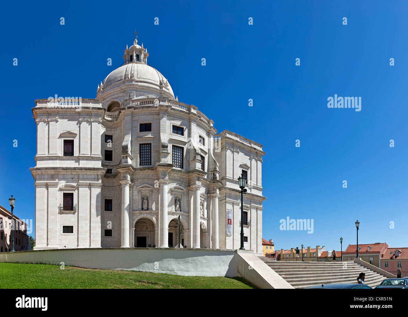 Kirche Santa Engrácia, besser bekannt als nationale Pantheon (Panteão Nacional). Lissabon, Portugal. barocke Architektur des 17. Jahrhunderts Stockfoto
