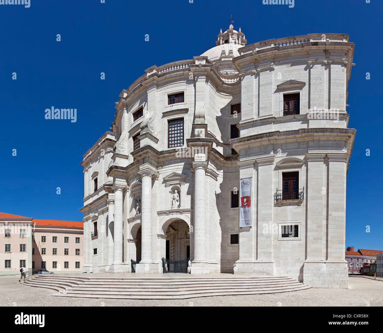 Kirche Santa Engrácia, besser bekannt als nationale Pantheon (Panteão Nacional). Lissabon, Portugal. barocke Architektur des 17. Jahrhunderts Stockfoto
