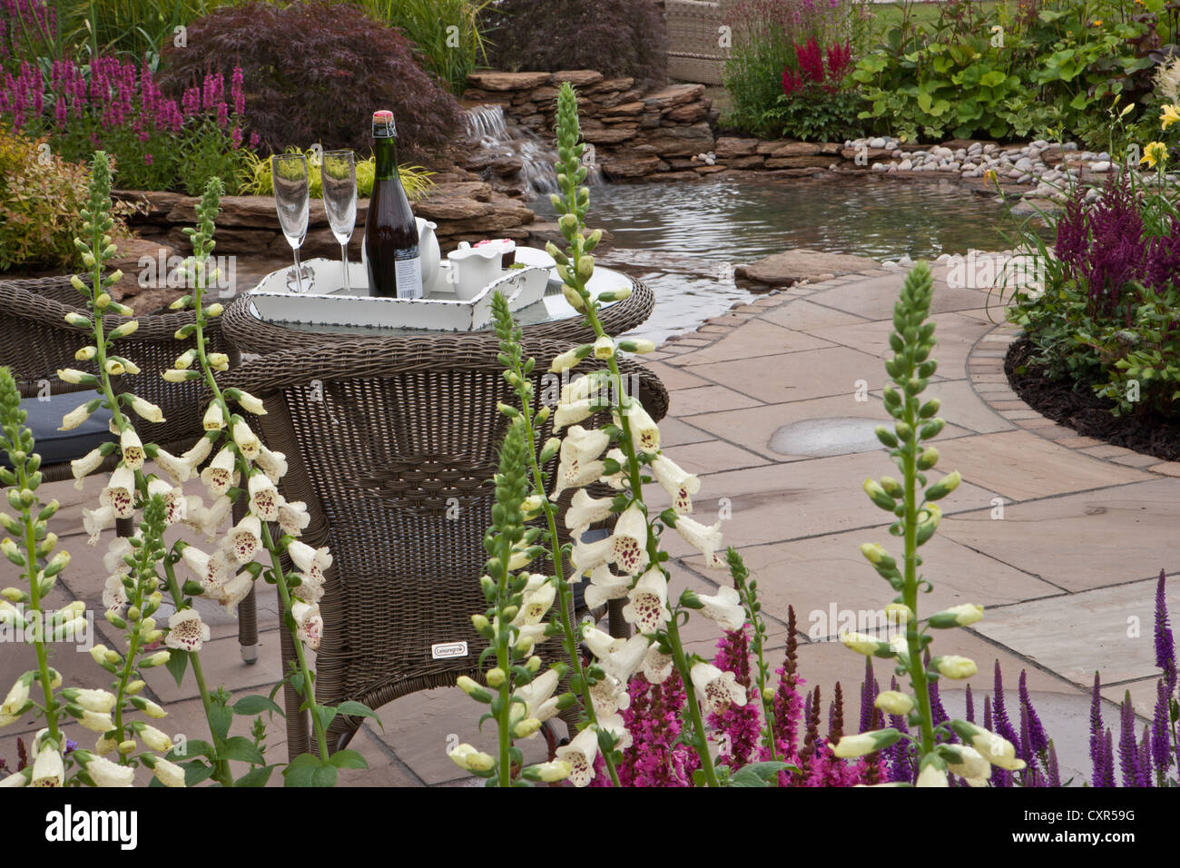 Reflexionen von Harry Levy entworfen ausgezeichnet Silber Tatton Park RHS Flower Show 2012 Stockfoto