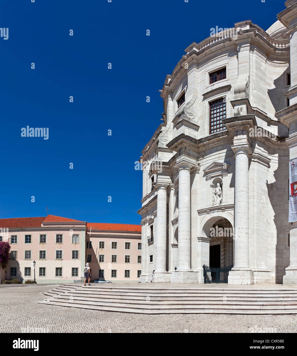 Kirche Santa Engrácia, besser bekannt als nationale Pantheon (Panteão Nacional). Lissabon, Portugal. barocke Architektur des 17. Jahrhunderts Stockfoto