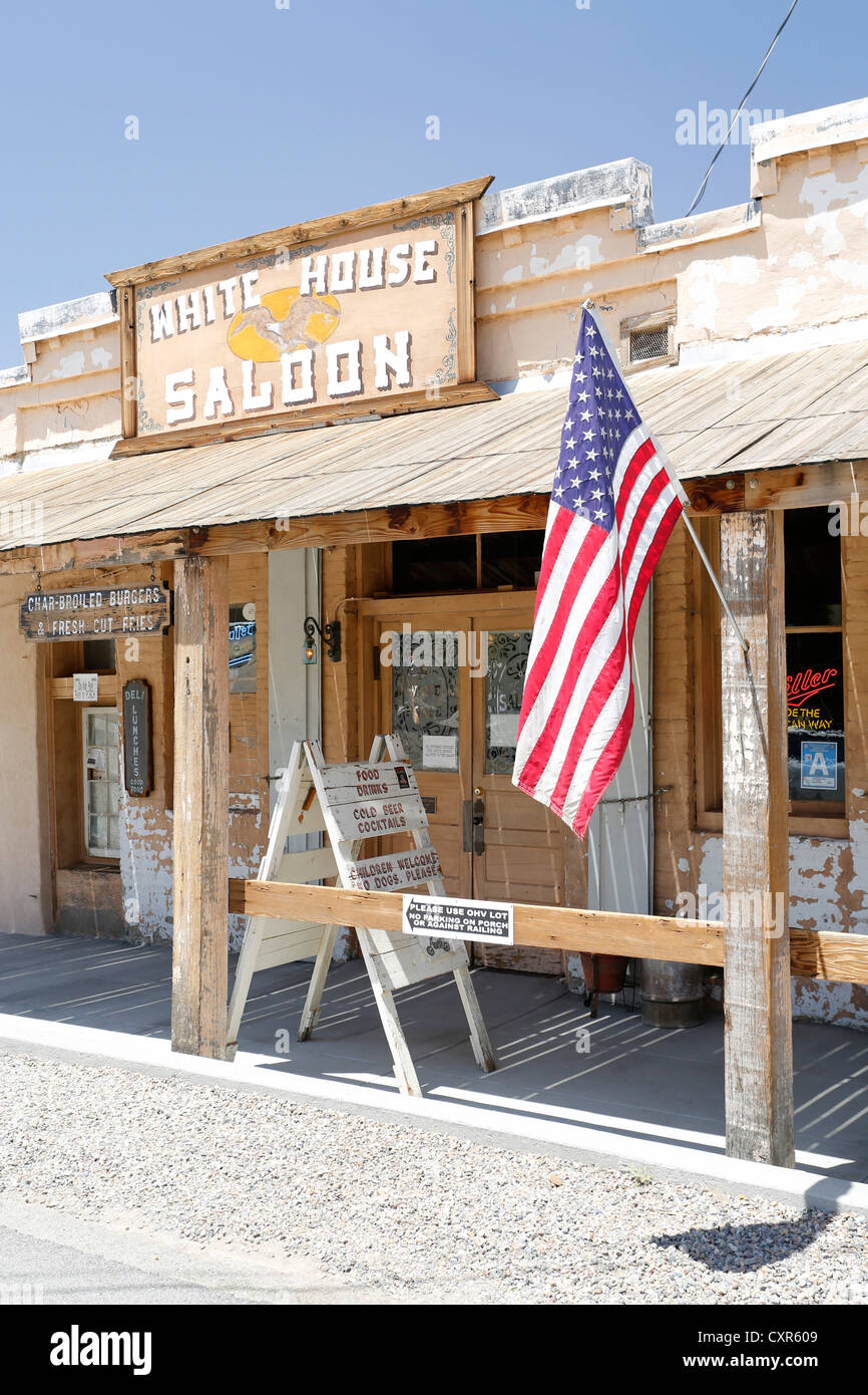 Randsburg Geisterstadt Fassaden, Mojave, Kalifornien, USA Stockfoto