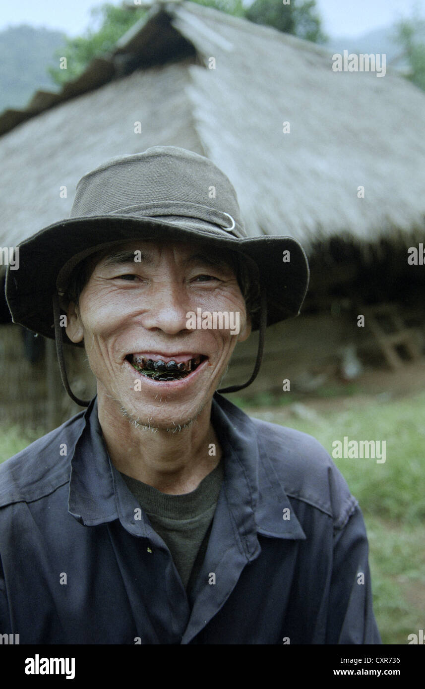 Lächelnd Bergbewohner in der Nähe von Chiang Mai, Thailand, Asien Stockfoto