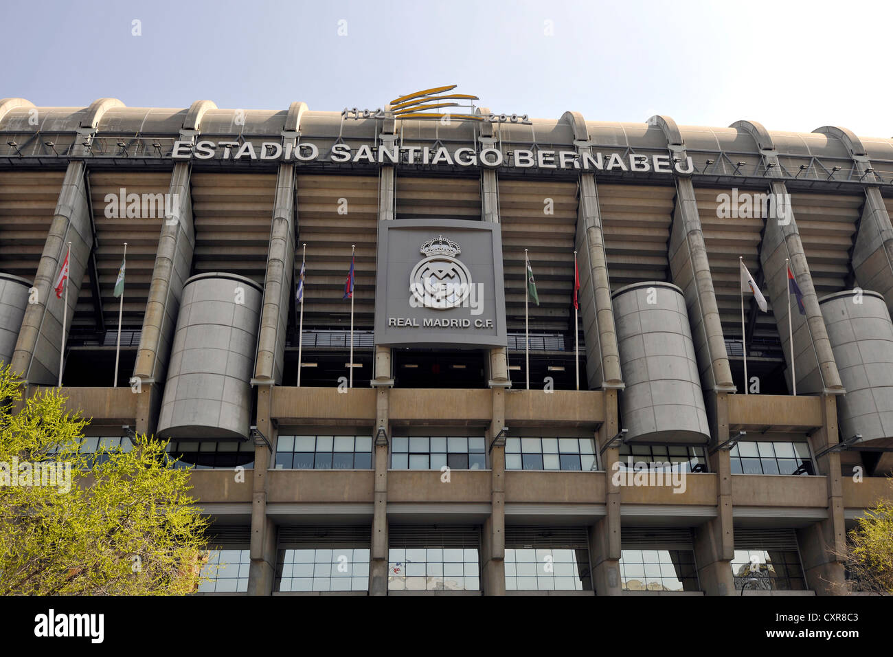 Estadio Santiago Bernabeu-Stadion, Austragungsort der Fußball von Real Madrid, Chamartin Bezirk, Madrid, Spanien, Europa Stockfoto