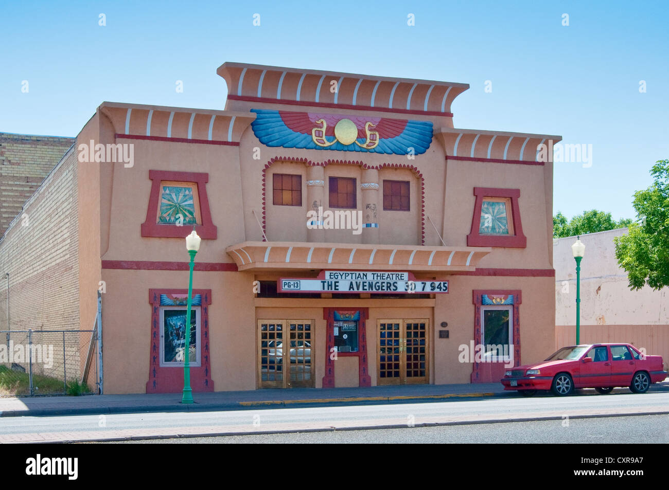 Ägyptischen Theater, erbaut 1927, Delta, Colorado, USA Stockfoto