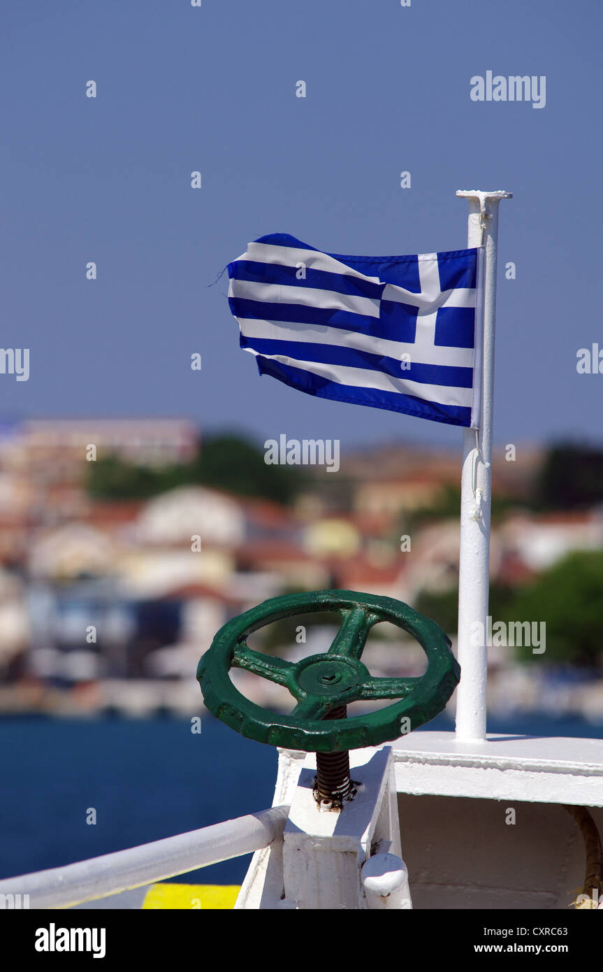 Überführung von Argostoli, Lixouri, Kefalonia, Griechenland Stockfoto
