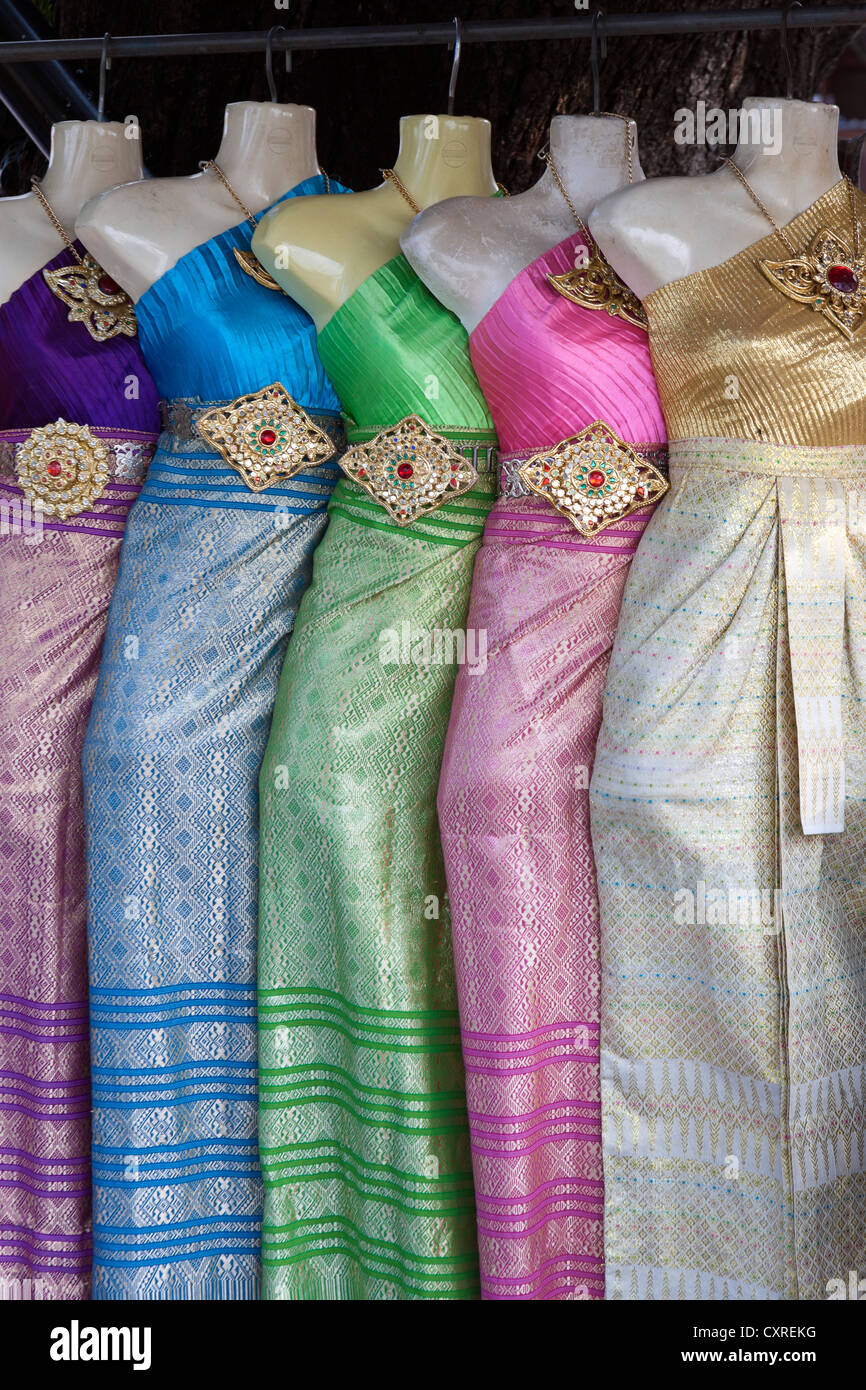 Thai Kleider, Kleidung, Bangkok, Thailand, Südostasien, Asien Stockfoto