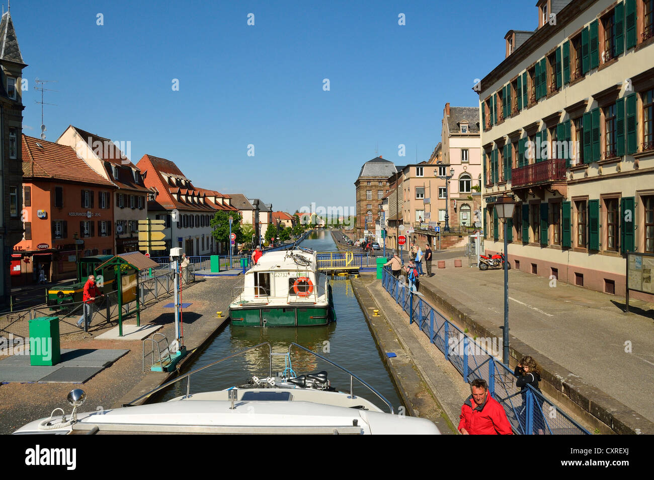 Stadt Am Rhein Marne Kanal www.alamy.de