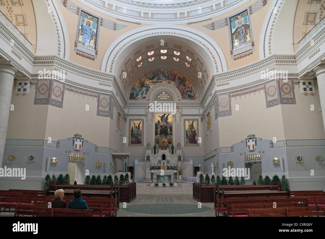 Zeigen Sie in der Dr. Karl Lueger-Gedächtniskirche auf dem Zentralfriedhof Friedhof, Simmering, Wien, Österreich an. Stockfoto