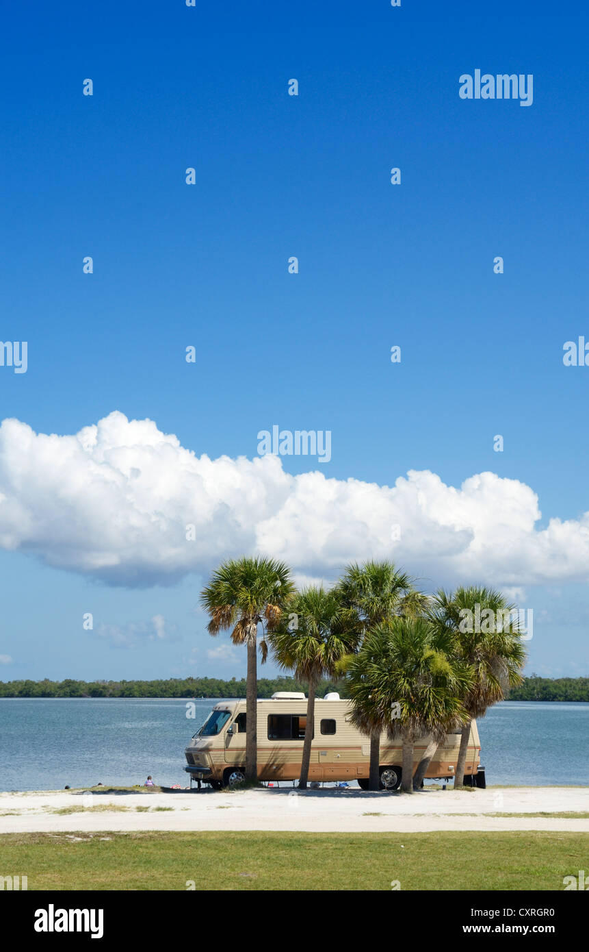 Wohnmobil in der Nähe von Sanibel Island, Fort Myers, Florida, USA Stockfoto