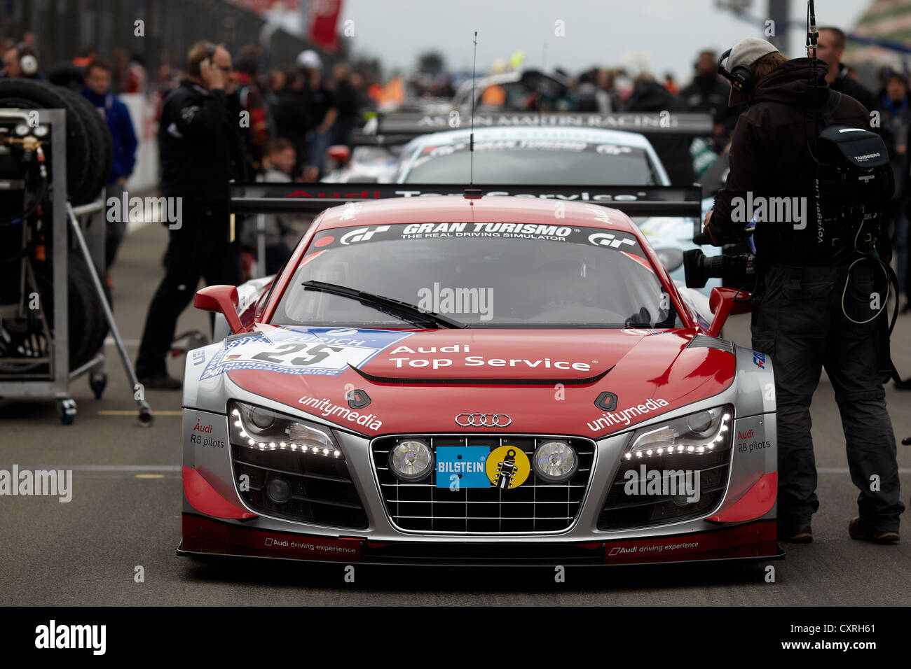 24-Stunden-Rennen am Nürburgring Rennstrecke 2012, Top40-Qualifying, Audi R8 LMS Ultra, Team Audi Race Experience, Marco Werner Stockfoto