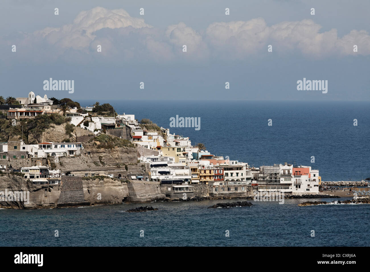 Dorf von Sant ' Angelo, Angeln, Serrara Fontana, Insel Ischia, Golf von Neapel, Kampanien, Süditalien, Italien, Europa Stockfoto