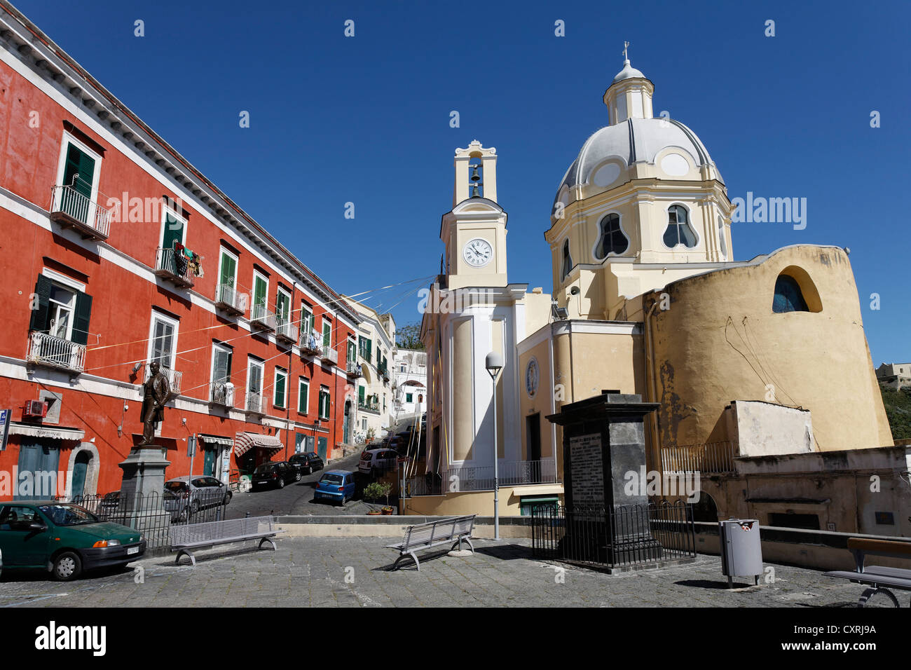 Santa Maria Delle Grazie Kirche, Procida, Insel Procida, Golf von Neapel, Kampanien, Süditalien, Italien, Europa Stockfoto