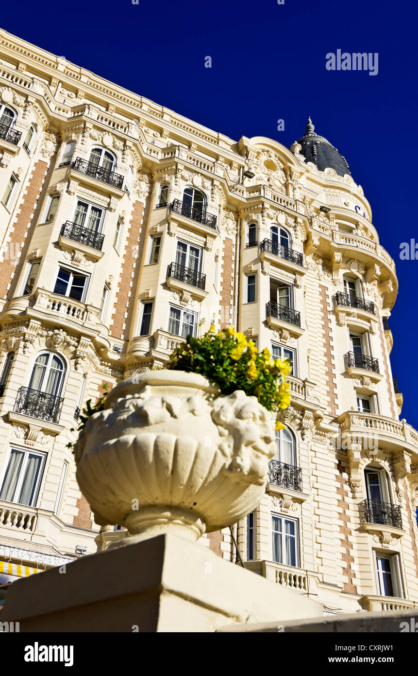 Fassade eines Hauses in Cannes, Frankreich, Europa Stockfoto