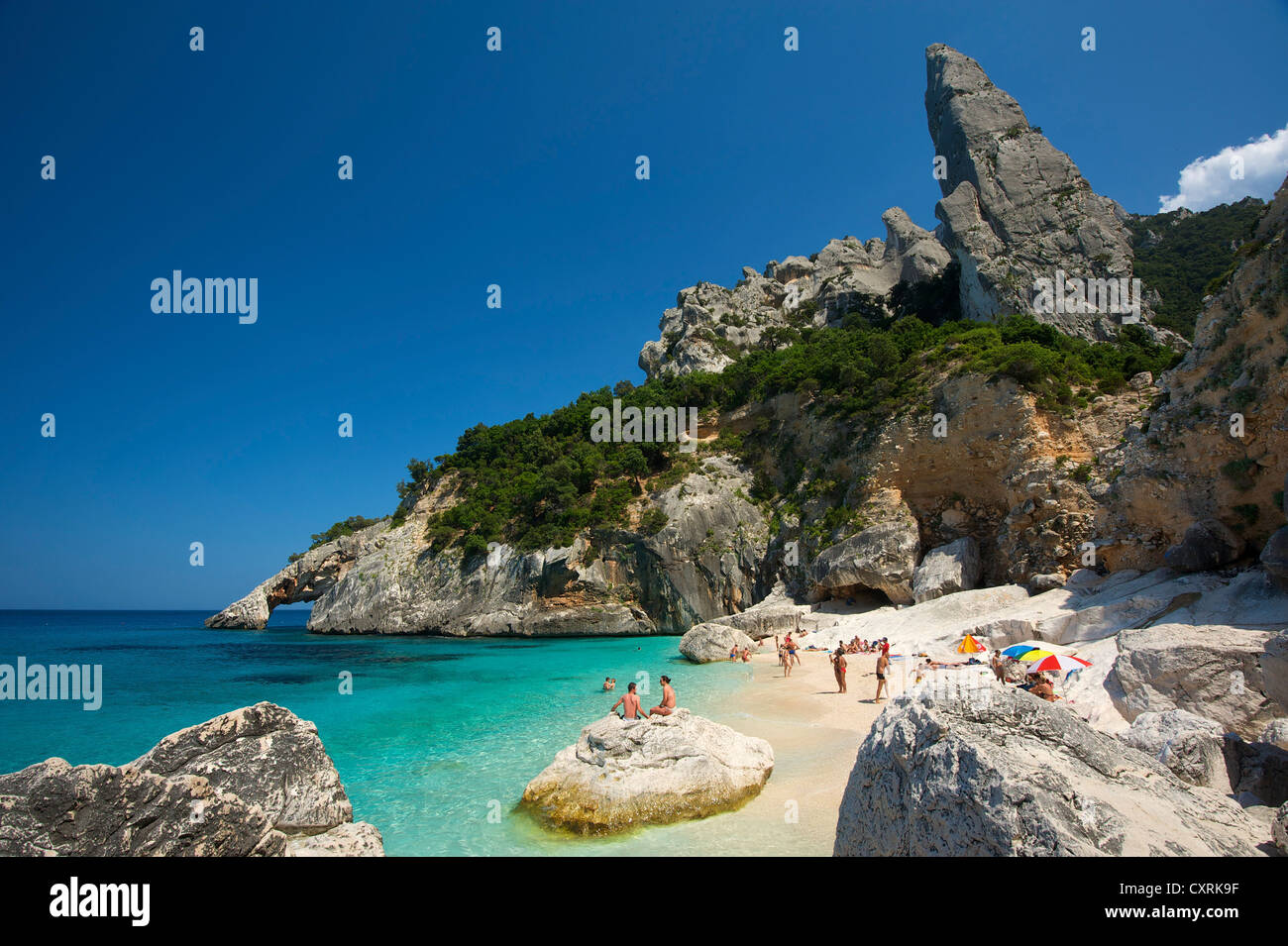 Bucht Cala Goloritze, Golfo di Orosei, Nationalpark Gennargentu, Sardinien, Italien, Europa Stockfoto