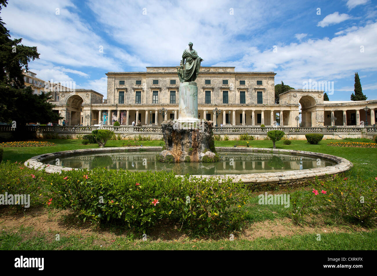 Altes Schloss im Museum für asiatische Kunst in Korfu, Kerkyra, Korfu, Ionische Inseln, Griechenland, Europa Stockfoto