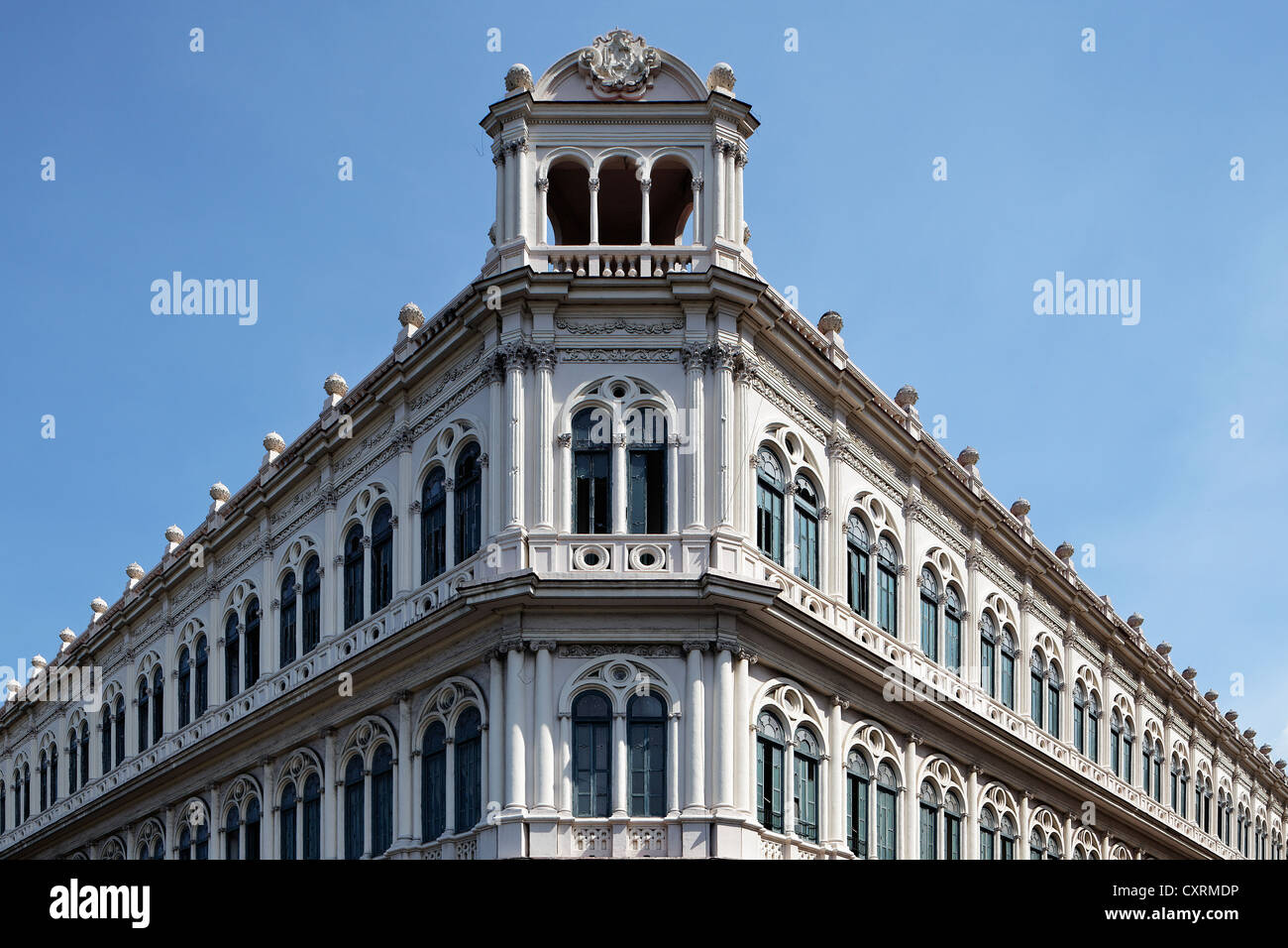 Fassade eines Gebäudes, Prado, Paseo de Martí, Villa San Cristobal De La Habana, Altstadt, UNESCO-Weltkulturerbe Stockfoto