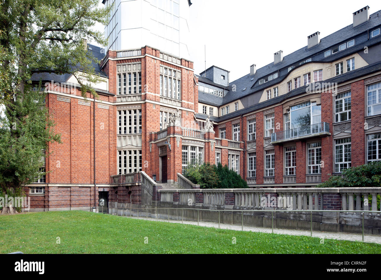 TU Dresden, Georg Beyer Bau, Dresden, Sachsen, Deutschland, Europa, PublicGround Stockfoto