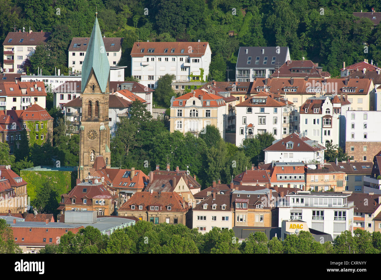 Friedenskirche, Friedenskirche, East Viertel von Stuttgart, Baden-Württemberg, Deutschland, Europa Stockfoto