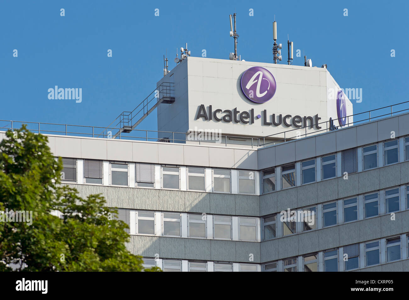 Alcatel-Lucent Firmensitz in Stuttgart-Zuffenhausen, Baden-Württemberg, Deutschland, Europa Stockfoto