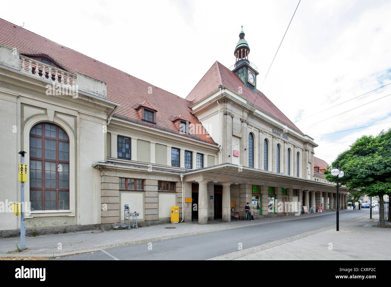 Bahnhof, Empfangsgebäude, Görlitz, Oberlausitz, Lusatia, Sachsen, Deutschland, Europa, PublicGround Stockfoto
