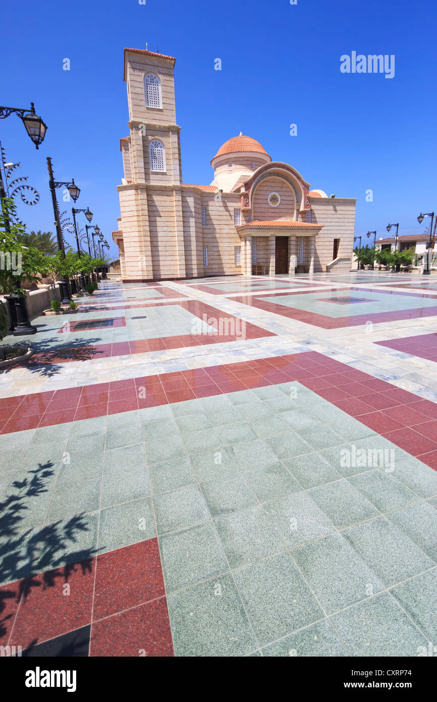 Neue Kirche in Kato Pyrgos, Bereich Paphos, Zypern Stockfoto