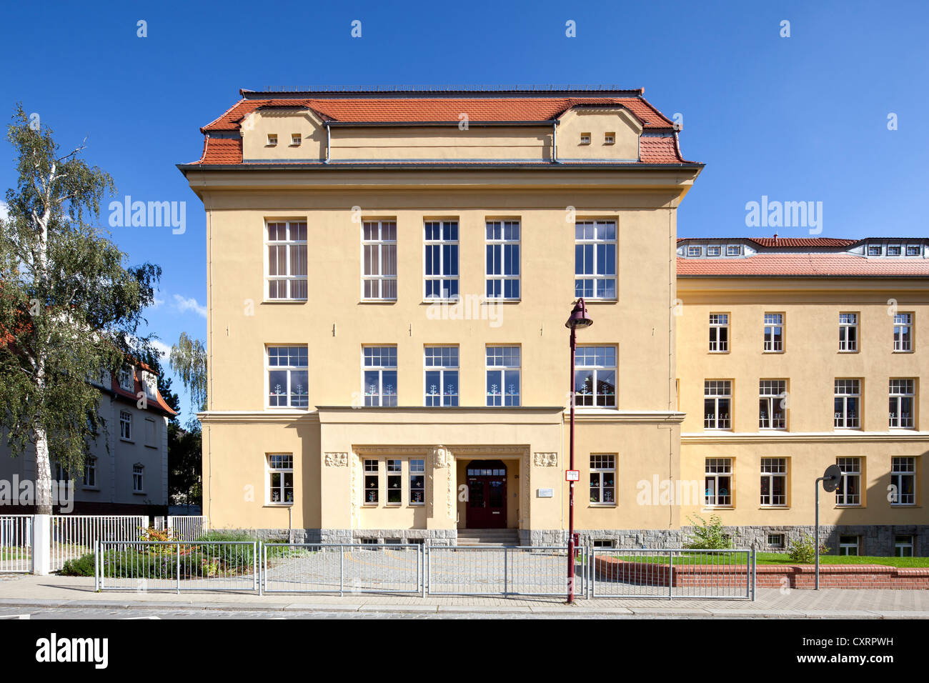 Dr.Gregor-Maettig-Grundschule Schule, Bautzen, Budysin, Oberlausitz, Lusatia, Sachsen, Deutschland, Europa, PublicGround Stockfoto