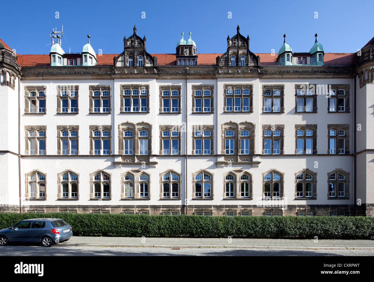 Landgericht und District Court, Bautzen, Budysin, Oberlausitz, Lusatia, Sachsen, Deutschland, Europa, PublicGround Stockfoto