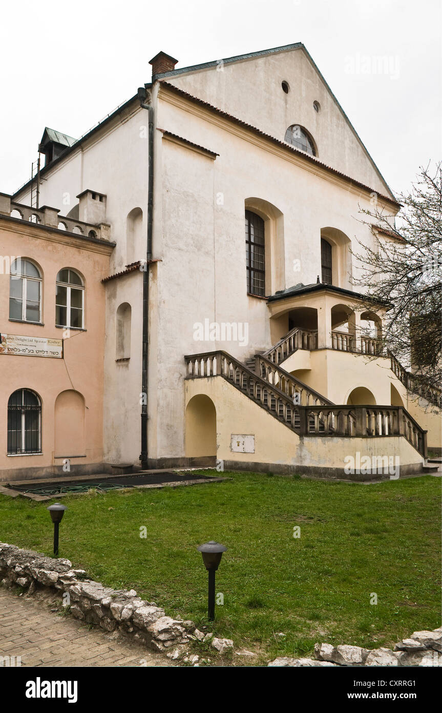 Izaak, Mitte 17. Jahrhundert Synagoge der jüdischen Händler und Banker Isaac Jakubowicz, jüdische Viertel Kazimierz, Krakau Stockfoto Izaak, Mitte 17. Jahrhundert Synagoge der jüdischen Händler und Banker Isaac Jakubowicz, jüdische Viertel Kazimierz, Krakau Stockfoto