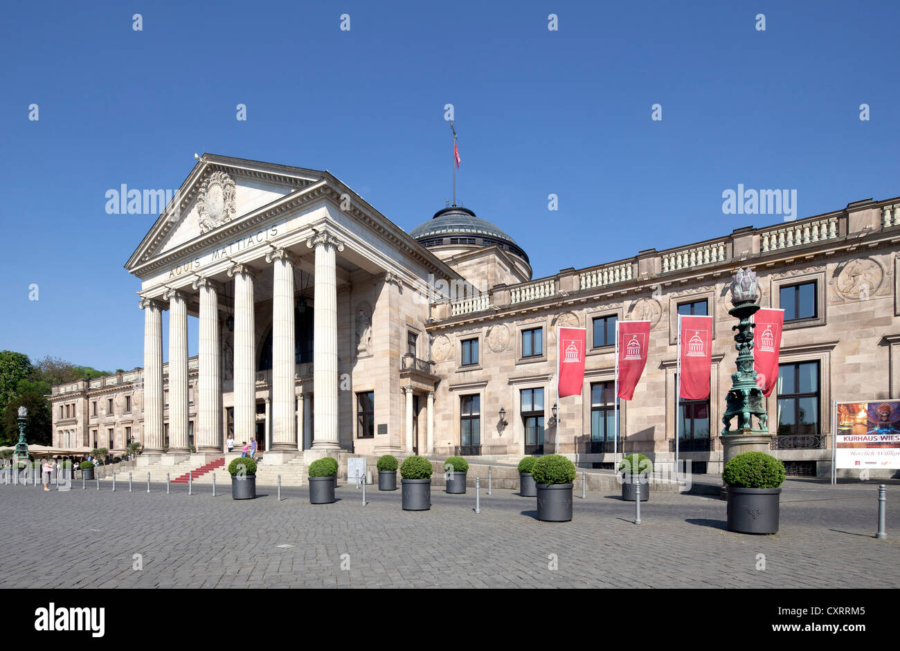 Neue Wellness-Hotel, Casino, Bowling Green, Wiesbaden, Hessen, PublicGround Stockfoto