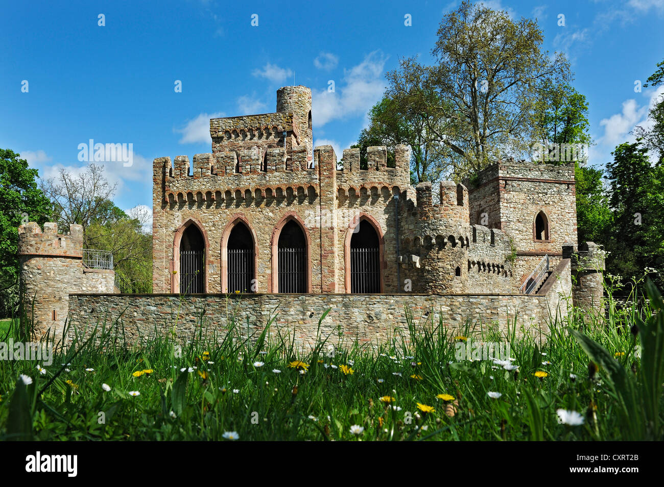 Mosburg Burg, früher bekannt als Moosburg, eine künstliche Burgruine
