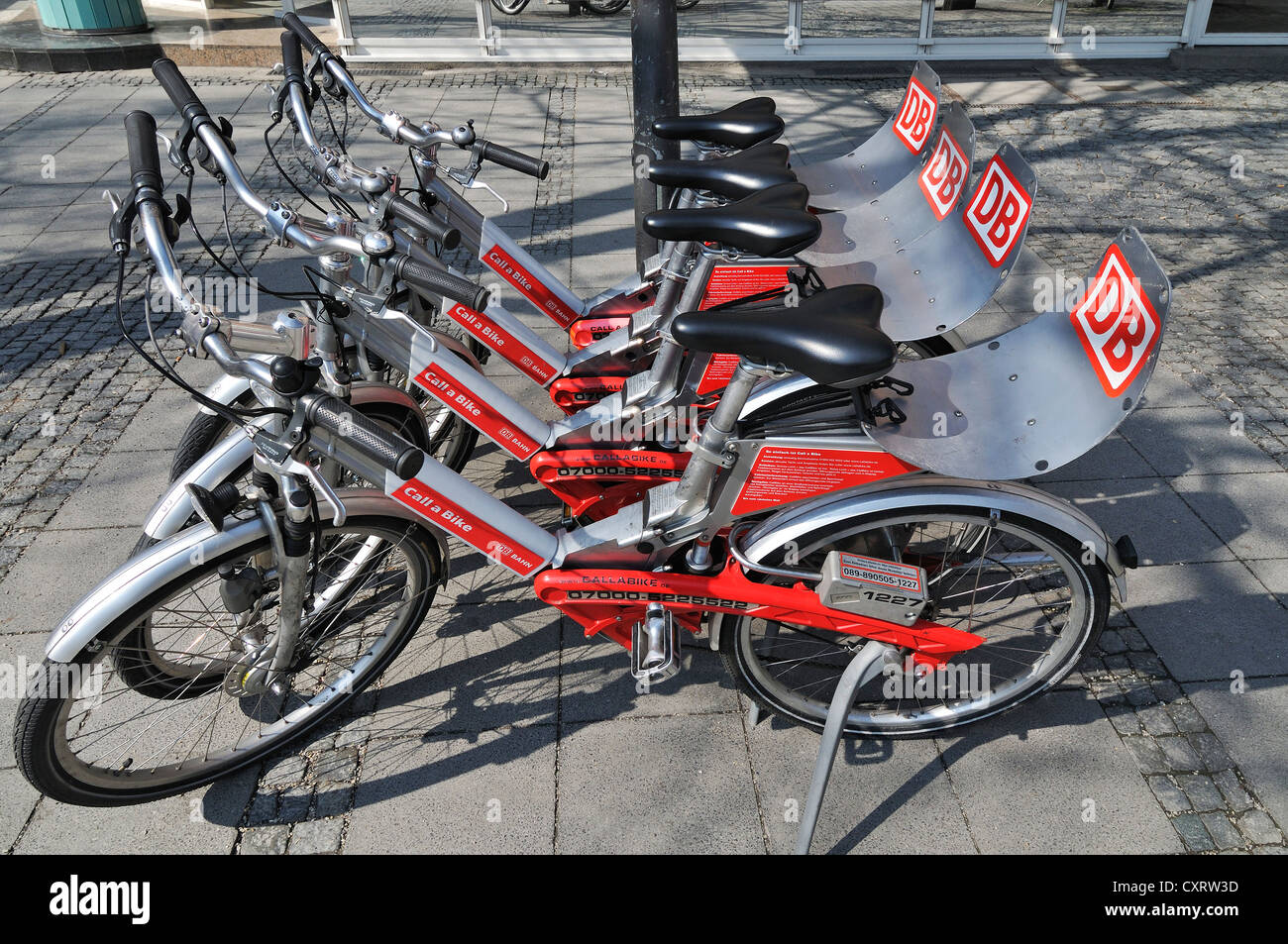 Rufen Sie ein Fahrrad mieten Fahrräder, München, Bayern, Deutschland,  Europa Stockfotografie - Alamy