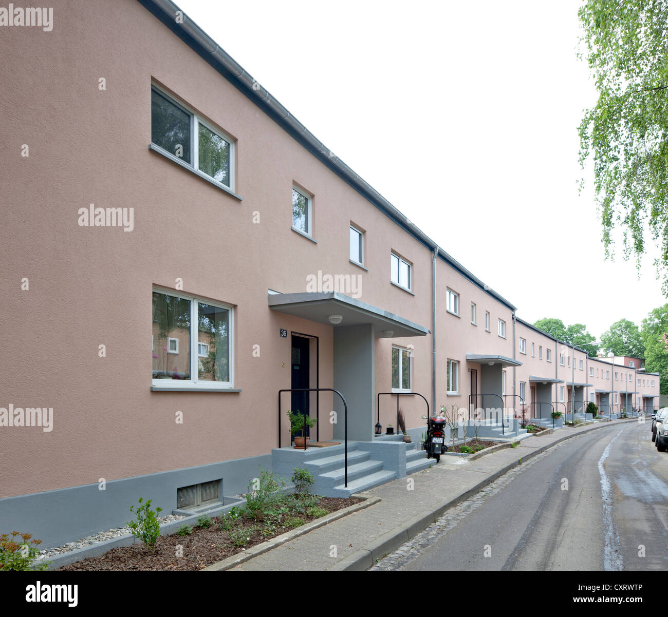 Roemerberg Wohnanlage, neue Sachlichkeit, Frankfurt Am Main, Hessen, Deutschland, Europa, PublicGround Stockfoto
