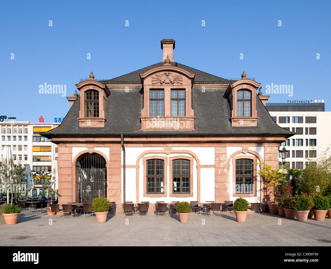 Hauptwache, einem ehemaligen Wachhaus, Frankfurt Am Main, Hessen, Deutschland, Europa, PublicGround Stockfoto