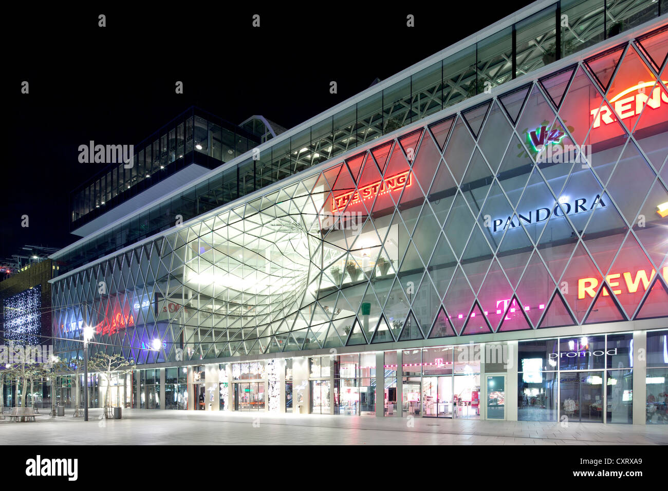 Einkaufszentrum MyZeil, Palais Quartier Bezirk, Frankfurt Am Main, Hessen, PublicGround Stockfoto