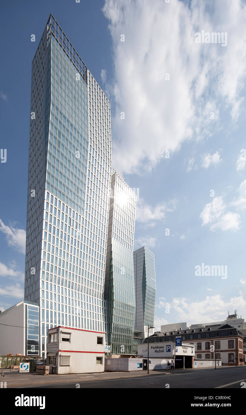 Büroturm NEXTOWER, Jumeirah Hotel, Palais Quartier Bezirk, Frankfurt Am Main, Hessen, Deutschland, Europa, PublicGround Stockfoto