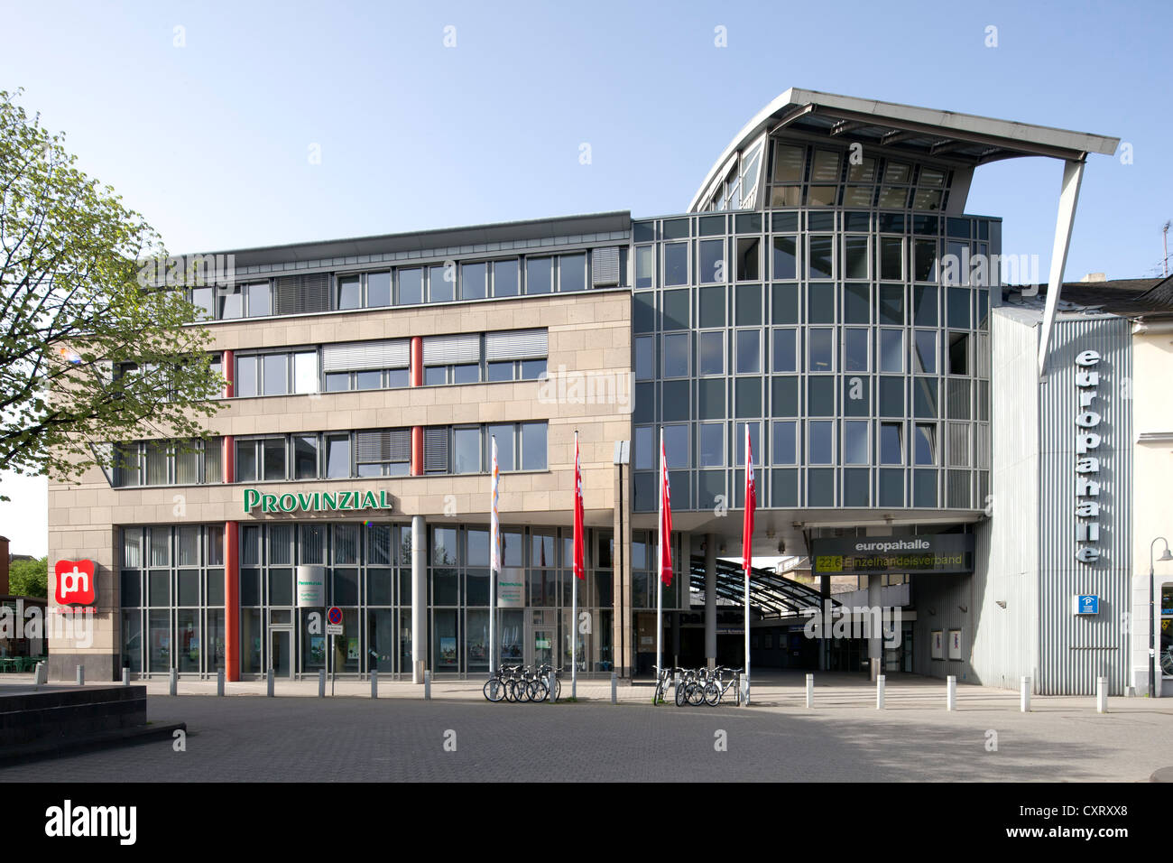 Europahalle, Kongress und Konferenz-Zentrum, Trier, Rheinland-Pfalz, Deutschland, Europa, PublicGround Stockfoto