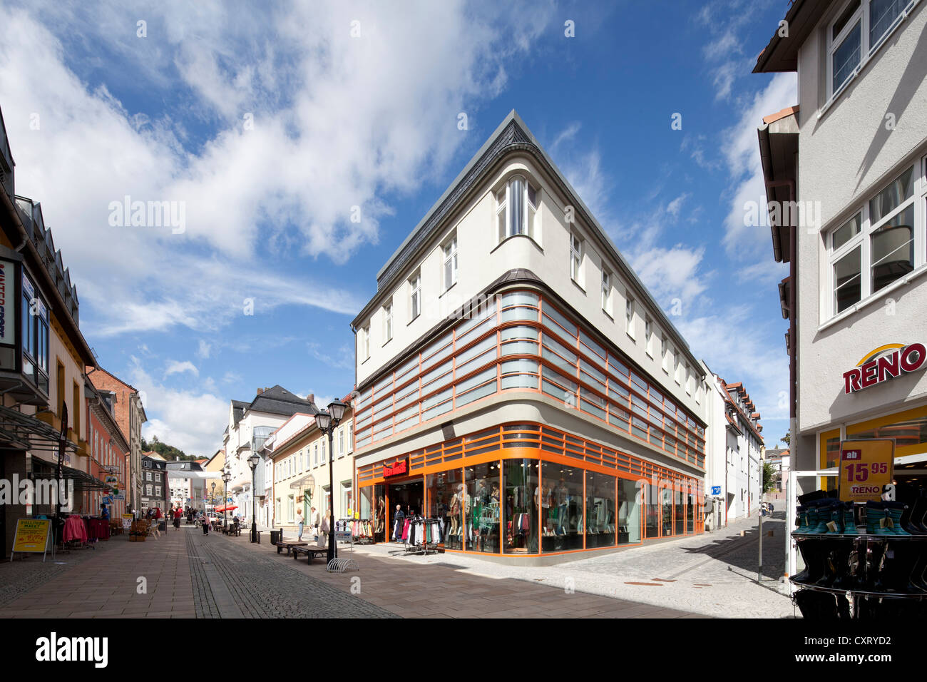 Historisches Kaufhaus, Neue Sachlichkeit, neue Sachlichkeit Periode, Ilmenau, Thüringen, Deutschland, Europa, PublicGround Stockfoto