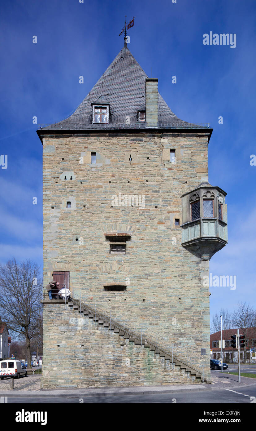 Osthofentor, dem historischen Stadttor, Soest, Nordrhein-Westfalen, Deutschland, Europa, PublicGround Stockfoto