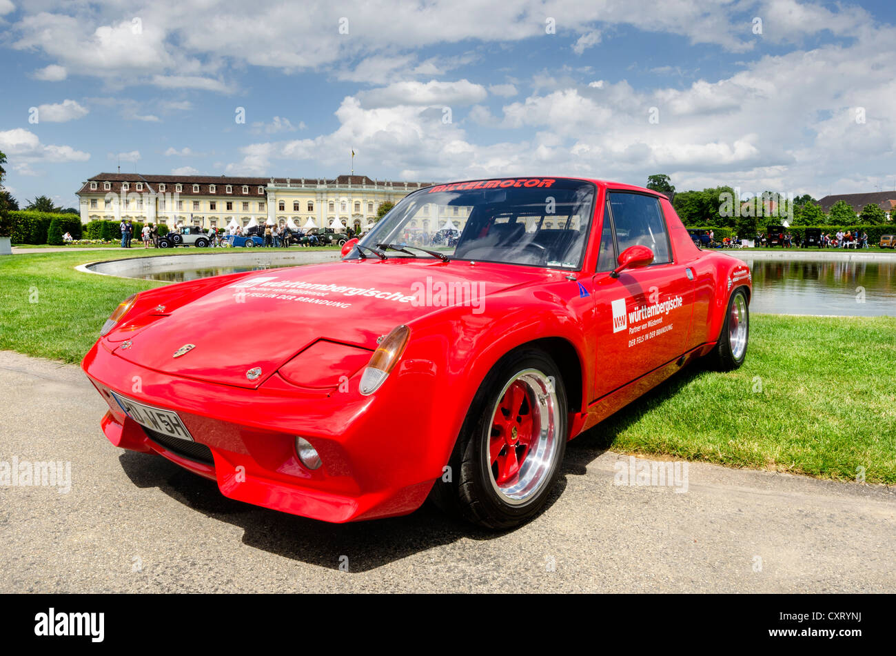 VW-Porsche 914, gebaut von 1969, Festival "meets Oldtimer Retro Classics Barock", Schloss Schloss Ludwigsburg Stockfoto