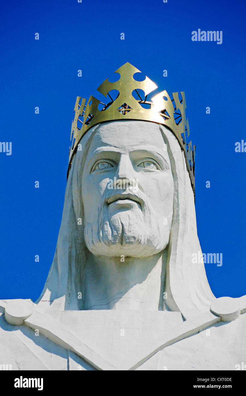 Christus, der König, der Welt größte Statue von Jesus Christus an Verkehrswegen, Lebuser Land, Lebuser Woiwodschaft oder Lebuser Woiwodschaft Stockfoto