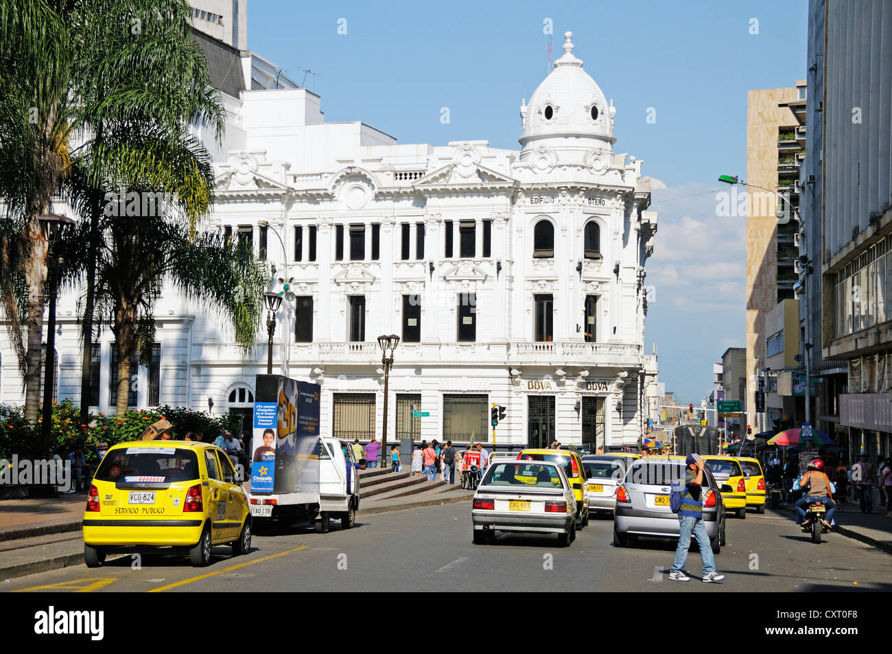 Edificio Otero, historische Gebäude in Plaza de Caycedo quadratisch, Stadt von Cali, Departamento Valle del Cauca, Kolumbien Stockfoto Edificio Otero, historische Gebäude in Plaza de Caycedo quadratisch, Stadt von Cali, Departamento Valle del Cauca, Kolumbien Stockfoto