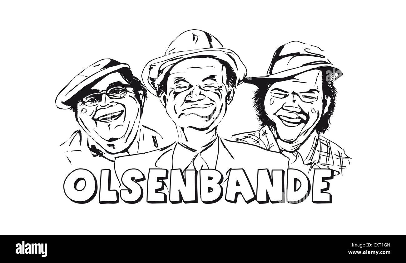 Olsenbande Bilder: Zeichnen lernen mit den berühmten Gaunern!