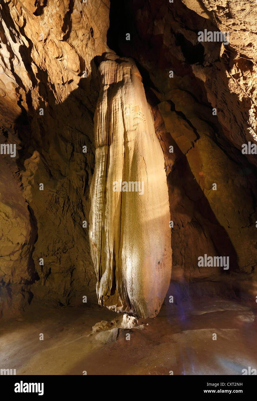 Lurgrotte Stalaktiten Höhle, größte Tropfsteinhöhle der Welt, Semriach, Steiermark, Österreich, Europa Stockfoto