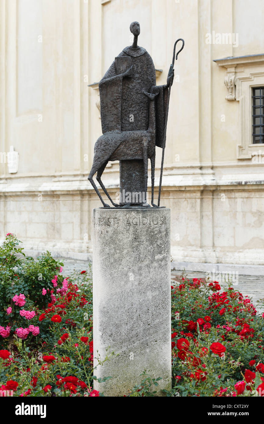 Saint Aegydius vor Grazer Dom, Graz, Steiermark, Österreich, Europa, PublicGround Stockfoto