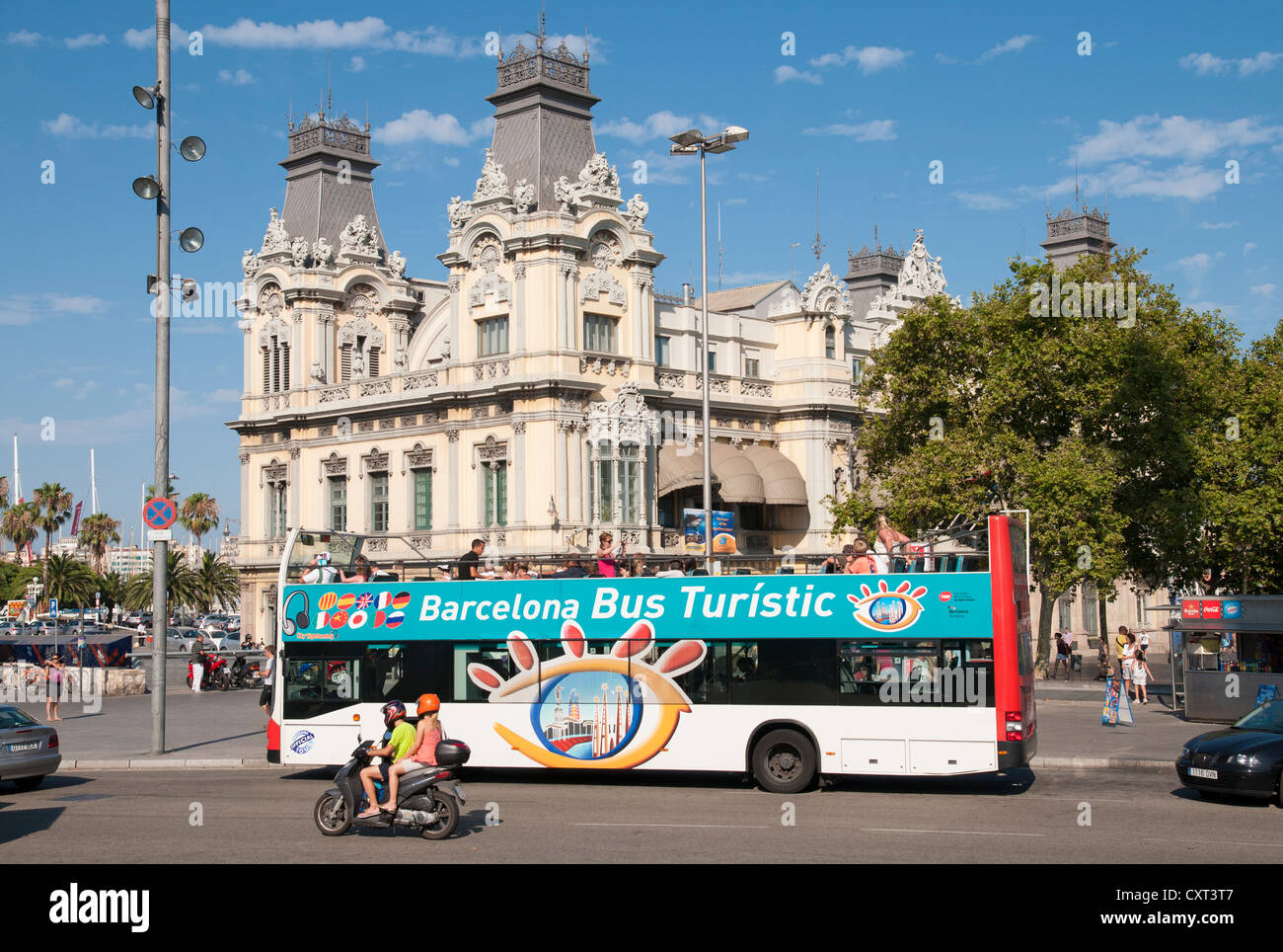 Sightseeing-Bus in Barcelona, Katalonien, Spanien, Europa Stockfoto