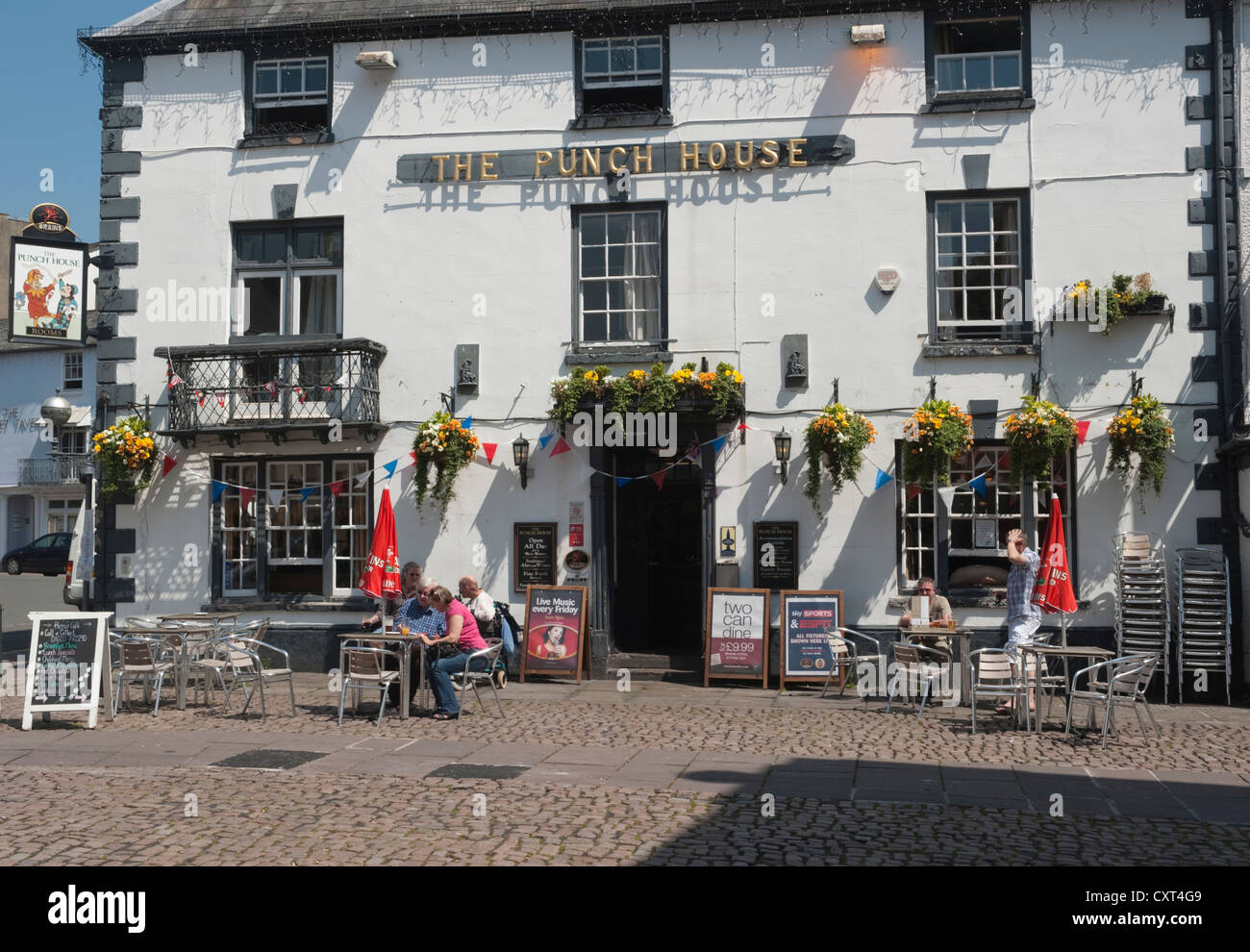 Der Punch House Pub in Monmouth Stockfoto